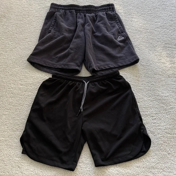 Adidas Men's Black and Dark Gray Athletic Shorts - Picture 9 of 9